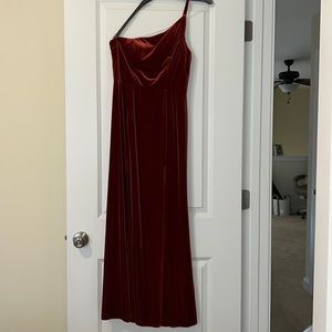 Azazie bridesmaids dress, red burgundy, size small, measurements in comments